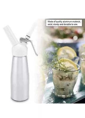 Baking- Whipped Cream ￼ Dispenser 500ml Coffee Dessert Dispenser Chargers Foam • £17.99