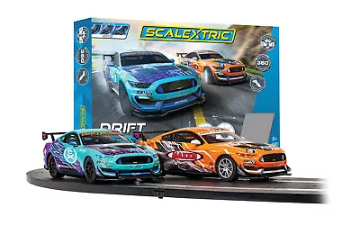 Scalextric C1421T Drift 360 Extreme Vs Maxxis Ford Mustang GT4 1/32 Slot Car Set • $159.99