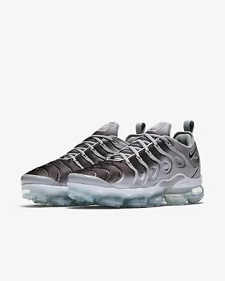 Nike Air VaporMax Plus 924453-007 Men's Wolf Gray Black Running Shoes WOO100 • $149.99