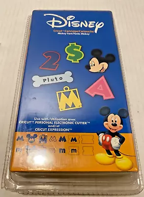 Cricut Cartridge Disney MICKEY MOUSE FONT NEW IN BOX-SEALED! • $19.99