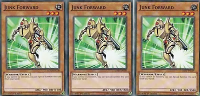 Yugioh 3 X Junk Forward - Lehd-enc09  Legendary Hero Decks 1st Ed • £2.95