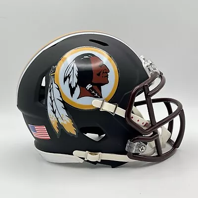 Washington Redskins Riddell Speed CUSTOM Matte Black Mini Football Helmet • $65