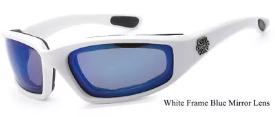 2 Pairs Choppers Padded Wind Resistant Anti-Reflective Motorcycle Sunglasses • $18.99