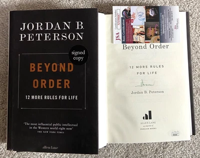 $372.47 • Buy Jordan Peterson Signed Beyond Order 1st Hc Book 12 More Rules For Life Jsa