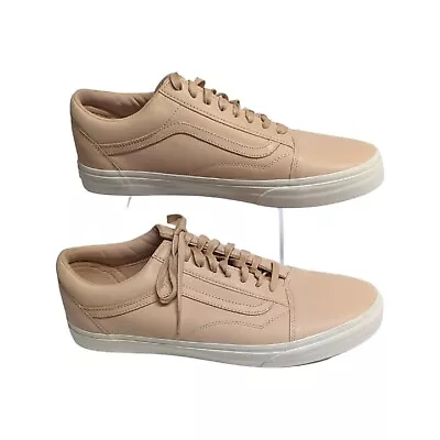 Vans 'Off The Wall' Peach Leather Old Skool Skate Shoes Size US 13/ AU 12/EU 48 • $55