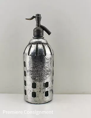 Vintage Argentina Glass And Metal 1 Liter Seltzer Bottle Castelss Y Bianchin • $109.25