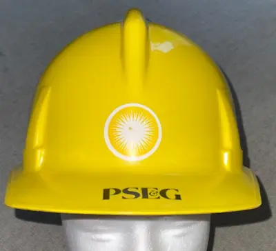 PSE&G Hard Hat Helmet Yellow Utility Newark New Jersey Vintage Rare 6 1/2-7 3/4 • $99.99