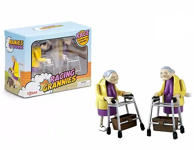 £12 • Buy RACING GRANNIES Toy Clockwork Wind Up Novelty Office Granny Birthday Gift Box UK