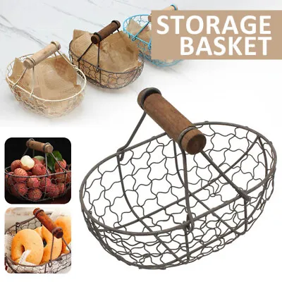 £7.85 • Buy Bread Storage Basket Simple Exquisite Egg Container Kitchen Fruit