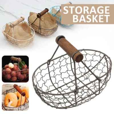 £7.85 • Buy Bread Storage Basket Simple Exquisite Egg Container Kitchen Fruit