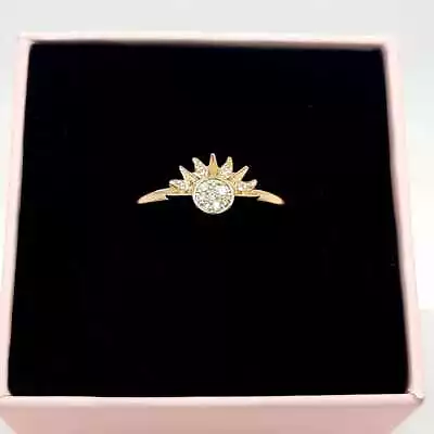 Genuine Pandora Celestial Sparkling Sun Ring  162674C01 • £58.99