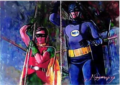 Batman & Robin 2018 Authentic Artist Signed Limited Edition Card 49 Of 50 • $17
