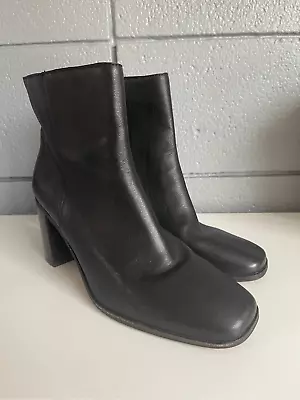 Women’s Madewell The Mira Side-Seam Ankle Boot In Leather Size 9.5 • $110