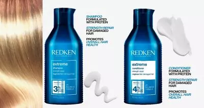 REDKEN EXTREME - Shampoo / Conditioner 300ml. Same Working Day Postage. • £20.99