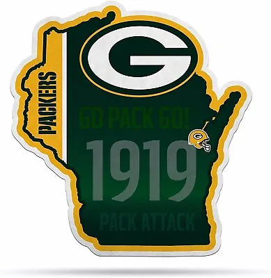 Green Bay Packers Pennant State Shape 18 Inch Soft Felt • $15.79
