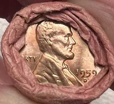 Obw 1959 D Lincoln Memorial Red  Cent *steel-strong *gunshell Roll *watch Video* • $21.50