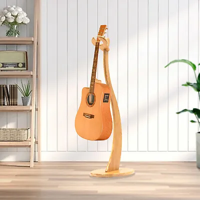 40.55  Bamboo Guitar Stand With Non-slip Pads For Guitar Bass Display Rack Home • $47