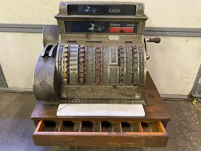 Vintage National Cash Register Model 452  Brass S144099G Great Condition • $1600