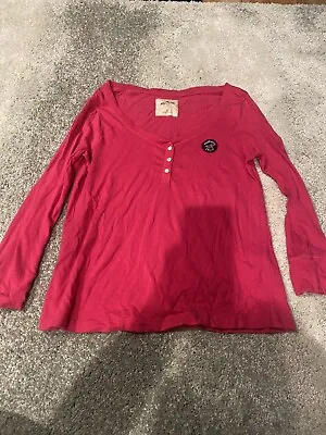 $2.50 • Buy Hot Pink Hollister Shirt Small