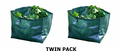 £4.69 • Buy Garden Rubbish Waste Bags TWIN PACK Sack Bin Refuse Sack Leaf Grass Bag