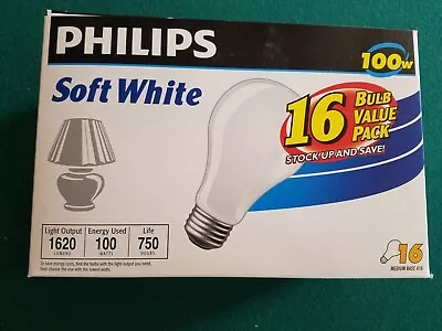 3 Boxes Jumbo 16 PACK Light Bulbs 100 Watt | A19 | Soft White Light Bulbs • $24.99