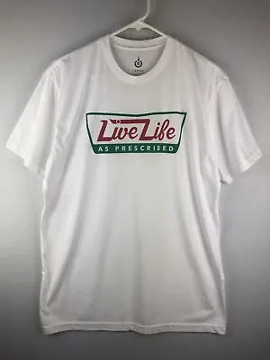 $28 • Buy Life Asrx Live Life As Prescribed Krispy Kreme Donuts Mens Crossfit Wod Shirt Lg