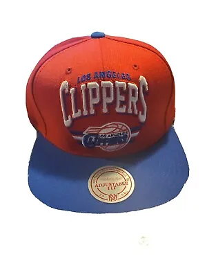 NBA Mitchell & Ness Snapback Los Angeles Clippers Red/Blue Hat Cap • $22.99