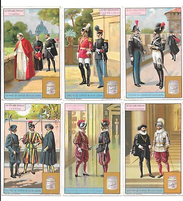 LIEBIG TRADE CARDS THE VATICAN GUARDS 1925 Set Of 6 Cards (S1167 French). • $14.50