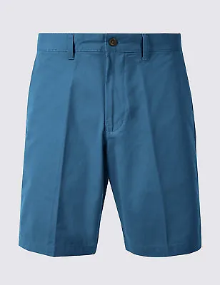Mens Ex M&s Pure Cotton Chino Shorts 3 Colours Marks & Spencer  BNWOT ! • £15.99