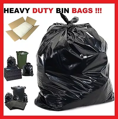 Extra Strong Bin Liners Bags 140g 160g 200g Rubbish Waste Refuse Sacks Uk • £158.49