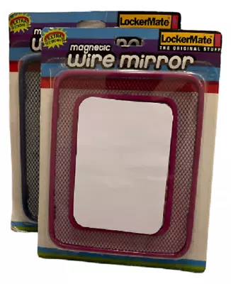 Locker Mate Magnetic Mesh Wired Locker Mirror - Assorted Colors - Select • £9.68