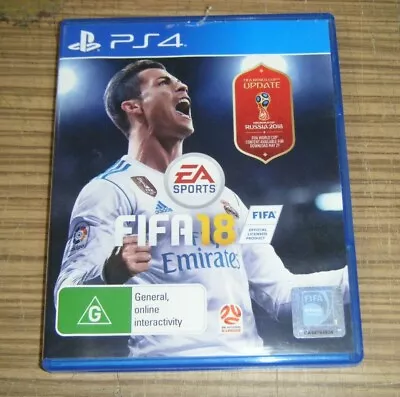 Sony Playstation 4 PS4 Game - EA Sports FIFA 18 • $9.99