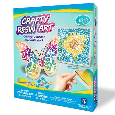 Boyle Crafty Resin 13x18cm Mosaic Art Project Kit Kids 12y+ Activity DIY Craft • $28