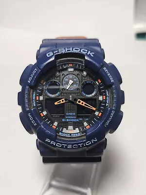 Casio G-Shock Blue 5081 GA-100L-2A Analog / Digital Watch New Battery • $45