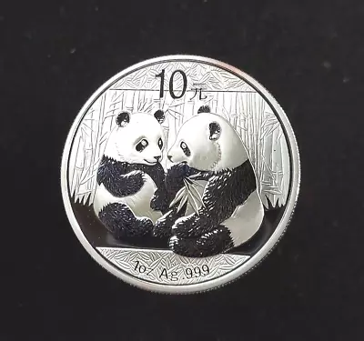 2009 1 Oz Silver Panda .999 Fine 10 Yuan BU • $31