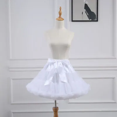 £11.83 • Buy Women Petticoat Lolita Tutu Skirt Underskirt Short Crinoline Cosplay Kawaii Cut-
