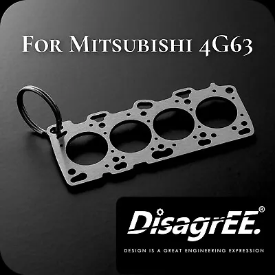 Keychain Cylinder Head Gasket For Mitsubishi 4G63 T - Stainless Steel Brushed • $23.90