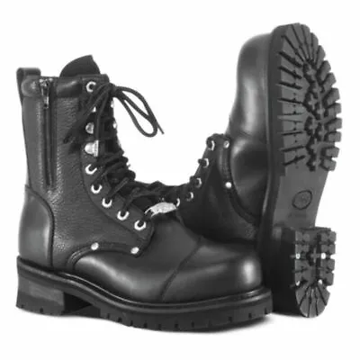 River Road Black Double Zipper Field Boot Mens 098136 Size 8 US • $99.99