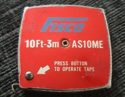 Vintage Fisco Tape Measure 10ft • £2