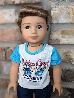 Dominic Custom Boy American Girl Doll OOAK Blonde Hair Hazel Eyes Jess Mold • $165