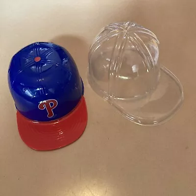 Phillies MINI PLASTIC BASEBALL BLUE 2024 HAT HELMET ICE CREAM CUP With LID • $5