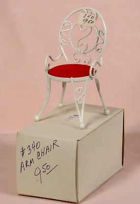 Vintage Dollhouse Miniature HANDCRAFT DESIGNS INC Garden Chair #340 • $10.90