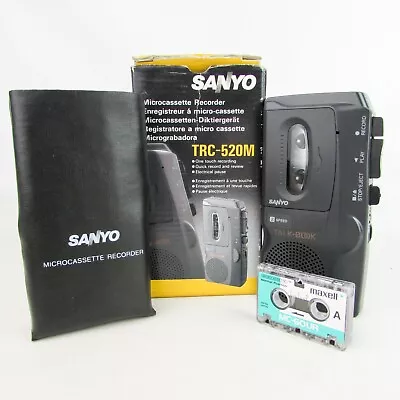 £44.99 • Buy Sanyo Voice Recorder Dictaphone Micro Cassette Tape TRC-520M Microcassette