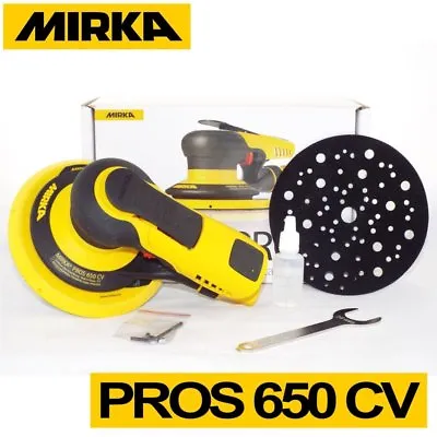 Mirka PROS 650CV 150 Mm Central Vacuum 5.0mm Air Powered Random Orbital Sander • $297.99