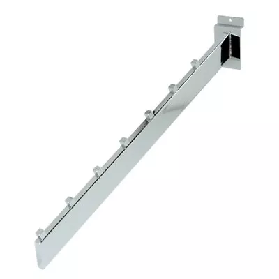 $16.19 • Buy New Chrome 7-Cube Slatwall Waterfall Hooks 1 Pc