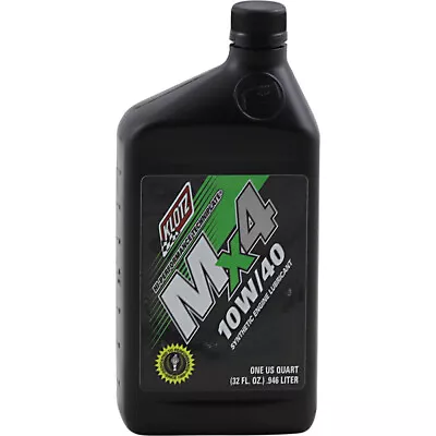 Klotz Oil MX4 Techniplate Synthetic 4-Stroke Motor Oil | 10W-40 | 1 Qt | KL-860 • $24.78