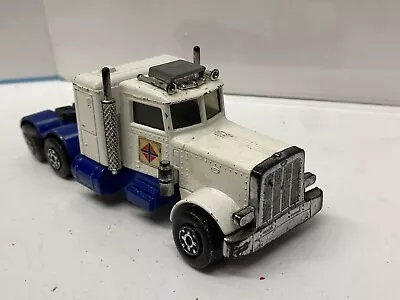 Matchbox Superkings Peterbilt Tractor Unit Blue & White 1978 Unboxed • $3.72