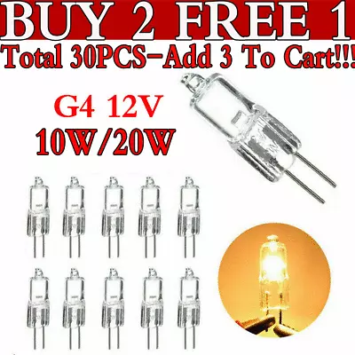 G4 1-10x Halogen Bulbs Capsule Lamps Light Lamp 10 20W Watt 12V Volt 2 Pin UK • £4.54