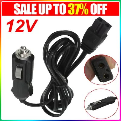 Car Cool Box Lead Cable 2M 12V DC 2 Pin Plug For Cooler Mini Portable Fridge UK • £3.57