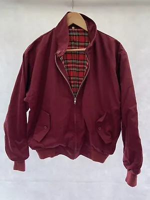 £17.99 • Buy Relco Harrington Jacket S Red Polyester Blend Long Sleeved Collar Mens